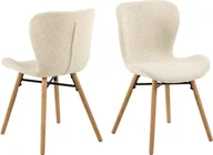 Krzesła - (Zestaw 2) Krzesło do jadalni BatildaA1 w kolorze beżowym. - miniaturka - grafika 1