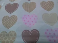 Pościel - Pościel bawełniana 140x200 wzór 53N Serduszka Beżowo-różowe Nowość - miniaturka - grafika 1