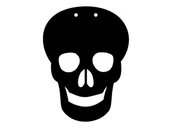 Halloween - Czaszka na Halloween - 13 cm - 1 szt. - miniaturka - grafika 1