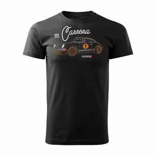 Koszulka męska TOPSLANG Porsche Carrera 911, czarna, rozmiar S - Koszulki męskie - miniaturka - grafika 1