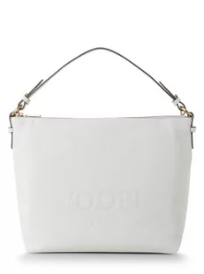 Joop - Damska torba na ramię ze skóry, beżowy|biały - Torebki damskie - miniaturka - grafika 1