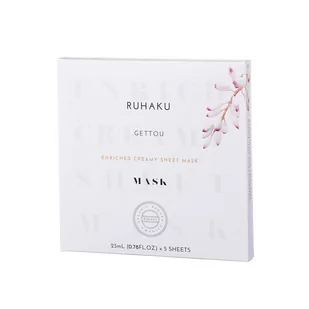 Ruhaku, Enriched Creamy Sheet Mask – maska w płachcie, 23ml - Maseczki do twarzy - miniaturka - grafika 1