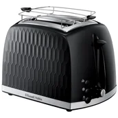 Tostery - Toster Russell Hobbs Honey Comb 26061-56 czarny 850W Opiekacz do kanapek - miniaturka - grafika 1