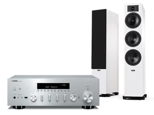 Yamaha R-N600A (srebrny) + Tesi 6 (biały) - Zestawy stereo - miniaturka - grafika 1