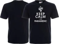 Odzież robocza - Promostars LPP - Koszulka męska KEEP CALM I AM PARAMEDIC granatowa - miniaturka - grafika 1