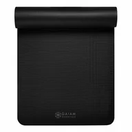 Maty do jogi - GAIAM ESSENTIALS MATA DO JOGI 6 MM Z PASKIEM CZARNA 63312 - miniaturka - grafika 1