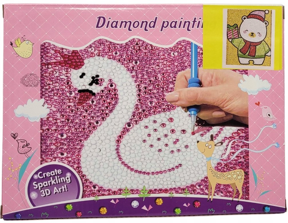 HAFT diamentowy 5D MOZAIKA obrazek ramka ZESTAW DIY 15 x 20 cm