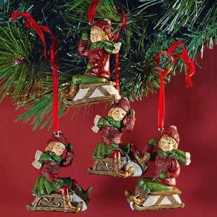 Ozdoby wiszące, zestaw 4 szt. Lia & Dia - Ozdoby bożonarodzeniowe - miniaturka - grafika 1