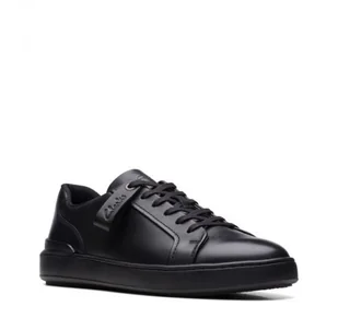 Clarks Court Lite Move H [black leather] - rozmiar 43 - Półbuty męskie - miniaturka - grafika 1