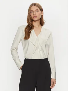 Calvin Klein Bluzka K20K208067 Écru Regular Fit - Bluzki damskie - miniaturka - grafika 1