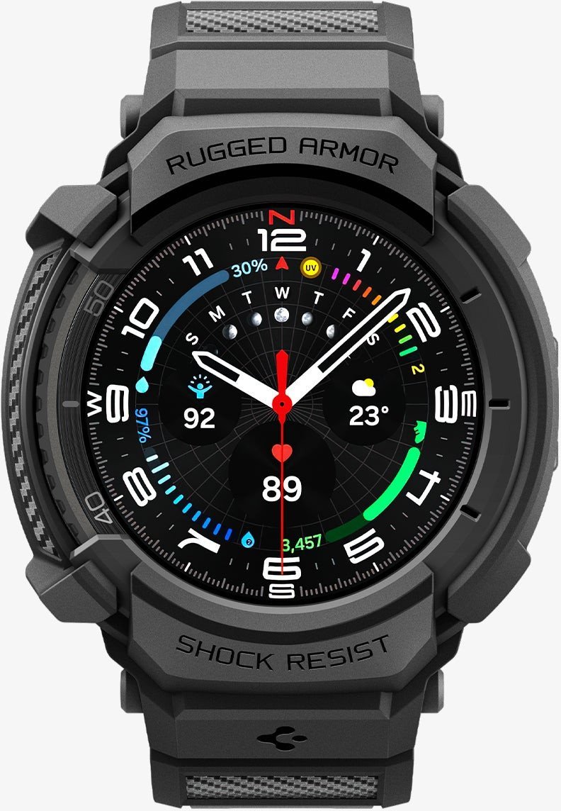 Etui Spigen Rugged Armor Pro do Samsung Galaxy Watch 8 Classic 46mm Matte Black