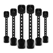 Zabezpieczenia dla dzieci - Zabezpieczenie szafek i szuflad RICOKIDS RK-982 (6 sztuk) Czarny - miniaturka - grafika 1