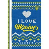 Szkolne artykuły papiernicze - Notatnik ozdobny A6/64K kratka  Kocham Ukrainę - miniaturka - grafika 1