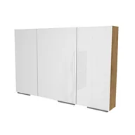 Szafki łazienkowe - Szafka łazienkowa wisząca z lustrem Devo Vena Arte 2.0 110 cm oak endgrain classic synchro VA2-SWL3D110-F108L20 - miniaturka - grafika 1