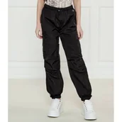 Spodnie sportowe damskie - Guess Spodnie | Relaxed fit - miniaturka - grafika 1