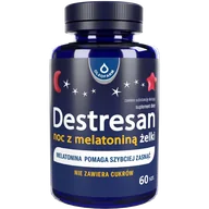 Układ nerwowy - Destresan Noc z melatoniną żelki, smak wiśniowy, 60 sztuk - miniaturka - grafika 1