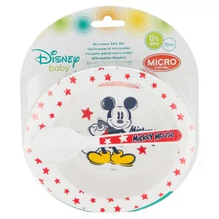 Mickey Mouse Mickey Mouse - Zestaw do mikrofali (miseczka + łyżeczka) - Zestawy naczyń dla dzieci - miniaturka - grafika 1