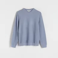 Swetry męskie - Reserved - Strukturalny sweter - Niebieski - miniaturka - grafika 1