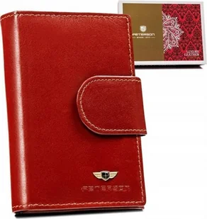 Peterson Skórzany, Średni Portfel Damski Na Zatrzask - Portfele - miniaturka - grafika 1