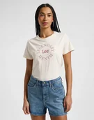 Koszulki i topy damskie - LEE SMALL LEGENDARY TEE ECRU 112339107 L - miniaturka - grafika 1