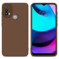 Etui i futerały do telefonów - Pokrowiec Etui Do Motorola MOTO E20 w FLUID BRĄZOWY TPU Silikonowe Obudowa Ochronny Case Cover Cadorabo - miniaturka - grafika 1
