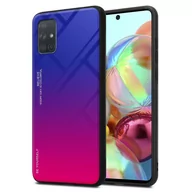 Etui i futerały do telefonów - Pokrowiec Do Samsung Galaxy A71 4G Etui w FIOLETOWO - CZERWONY TPU Obudowa Case Cover Plecki Ochronny Cadorabo - miniaturka - grafika 1