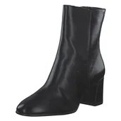 Botki damskie - Tamaris Damskie botki na obcasie, obcas blokowy, czarny, 37 EU - miniaturka - grafika 1