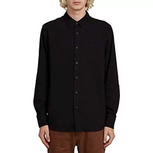 Volcom Męska koszula z długim rękawem Oxford ze stretchem, Nowy czarny, XS - Koszule męskie - miniaturka - grafika 1