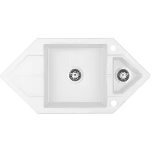 Deante Hexon ZQPA653 alabaster - Zlewozmywaki - miniaturka - grafika 1