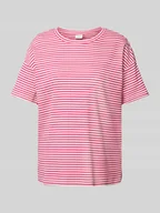 Koszulki i topy damskie - T-shirt z prążkowaniem model ‘JADA’ - miniaturka - grafika 1