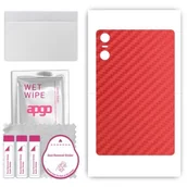 Akcesoria do tabletów i e-booków - folia naklejka skórka strukturalna na TYŁ do Umidigi A13 Tab - Carbon Czerwony - apgo SKINS - miniaturka - grafika 1