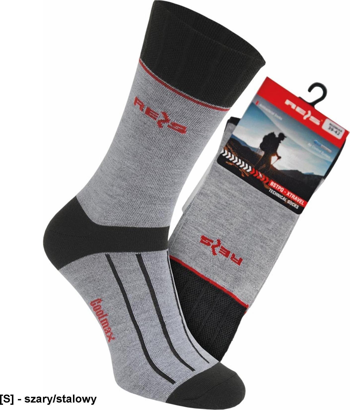 R.E.I.S. BSTPQXTRAVEL - skarpety XL 43-46