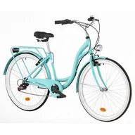 Rowery - Dawstar Rower miejski Citybike S7B 28 cali damski Lazurowy 2022 - miniaturka - grafika 1
