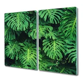 Deski do krojenia - Deska ze szkła 2x30x52 Liście kwiaty z nadrukiem, Coloray - miniaturka - grafika 1