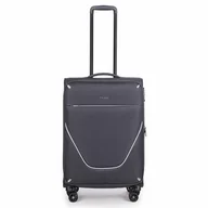 Walizki - Stratic Strong 4 kółka Walizka M 65 cm anthracite - miniaturka - grafika 1