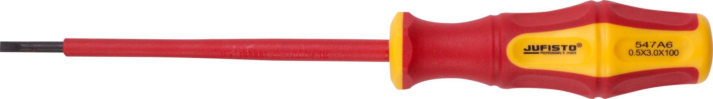 Jufisto Wkrętak Elektrotechniczny SL3 100mm Płaski Do Precyzyjnych Prac