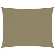Parasole ogrodowe - vidaXL Prostokątny żagiel ogrodowy, tkanina Oxford, 6x7 m, beżowy 135167 - miniaturka - grafika 1