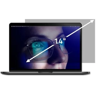 Qoltec Filtr prywatyzujący RODO | 14" | 16:9 - Filtry prywatyzujące - miniaturka - grafika 1