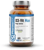 Witaminy i minerały - Pharmovit D3 - Vit Max Vege Active 60 kaps Vcaps 85CA-211F6 - miniaturka - grafika 1