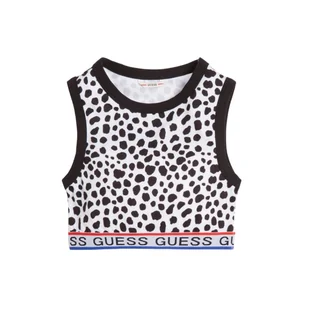 Koszulka dziecięca Guess crop top w cętki-128 - Koszulki i topy damskie - miniaturka - grafika 1