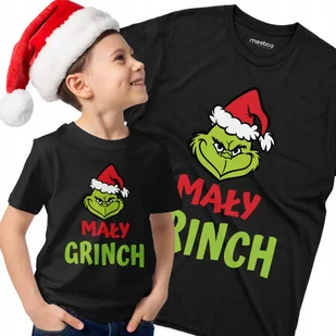 Koszulka Dla Dziecka Mały Grinch Prezent t-shirt pod Choinkę od Mikołaja - Moda i Uroda OUTLET - miniaturka - grafika 1