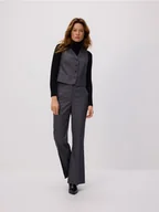 Marynarki i żakiety damskie - Reserved - Garniturowa kamizelka z wiskozą - ciemnoszary - miniaturka - grafika 1