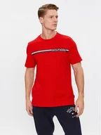 Koszulki męskie - Tommy Hilfiger T-Shirt Monotype MW0MW33688 Czerwony Regular Fit - miniaturka - grafika 1