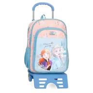 Plecaki szkolne i tornistry - Joumma Disney Frozen Believe in The Journey Plecak szkolny z wózkiem, niebieski 30 x 40 x 13 cm poliester 16,12 l, Niebieski, plecak szkolny na kółkach - miniaturka - grafika 1