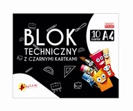 Podobrazia, bloki, papiery - Blok Techniczny Z Czarnymi Kartkami A4 - miniaturka - grafika 1