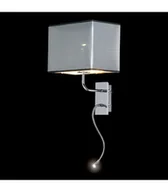 Lampy ścienne - Kinkiet LED E27+ Power LED chrom - miniaturka - grafika 1
