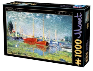 D-Toys Puzzle 1000 Claude Monet, Łódki w Argentuil - - Puzzle - miniaturka - grafika 1