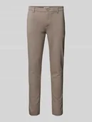 Spodnie męskie - Spodnie materiałowe z wpuszczanymi kieszeniami w stylu francuskim model ‘MARK’ - miniaturka - grafika 1