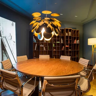 MARSET Discocó lampa wisząca Ø 88 cm czarna/złota - Lampy sufitowe - miniaturka - grafika 2