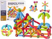 Klocki - Klocki Magnetyczne Edukacyjne Zestaw 128 Elementów - miniaturka - grafika 1